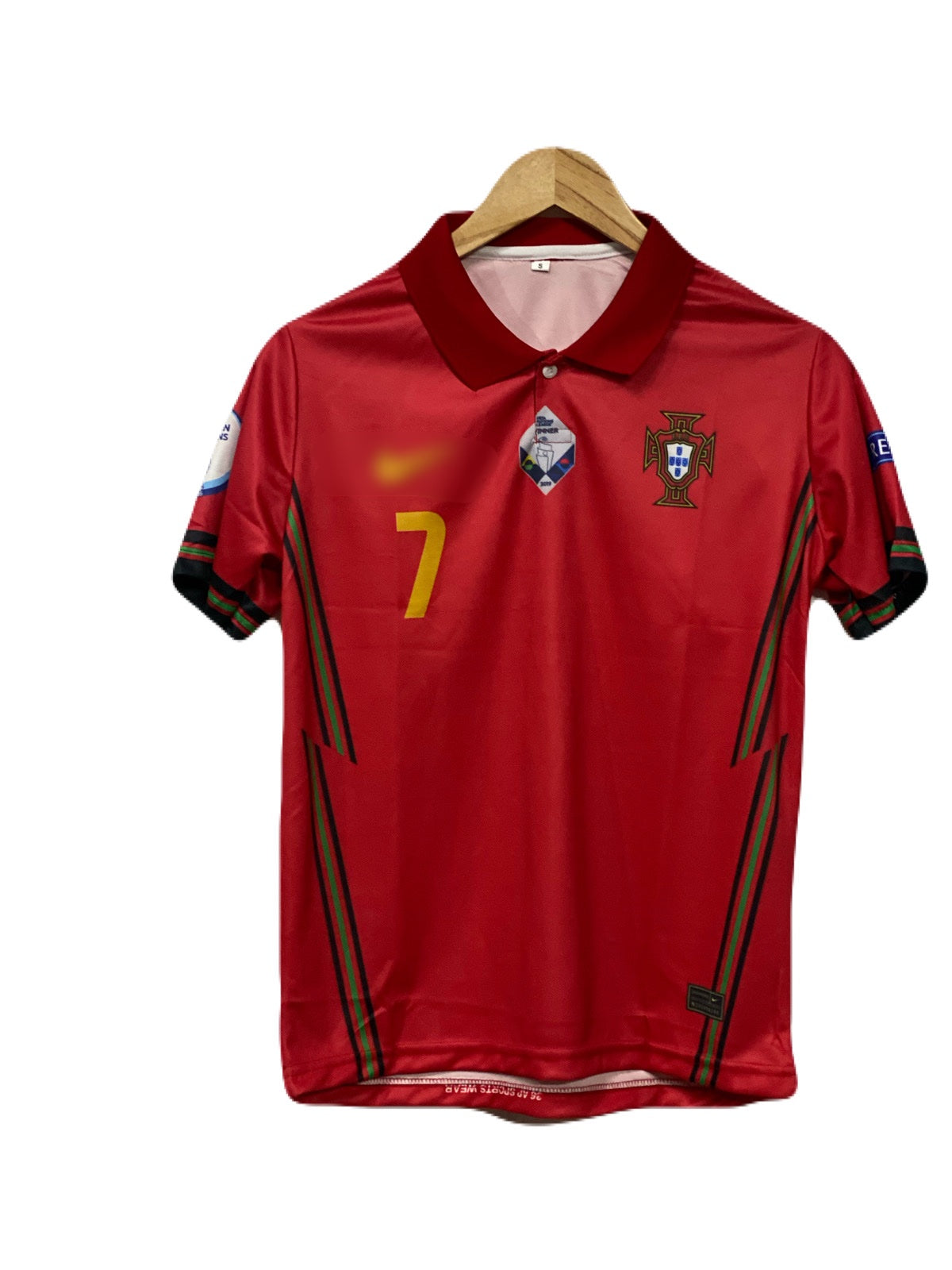 Portugal 2020 Home kit Ronaldo Half sleeve P515 - Ms Retro Store