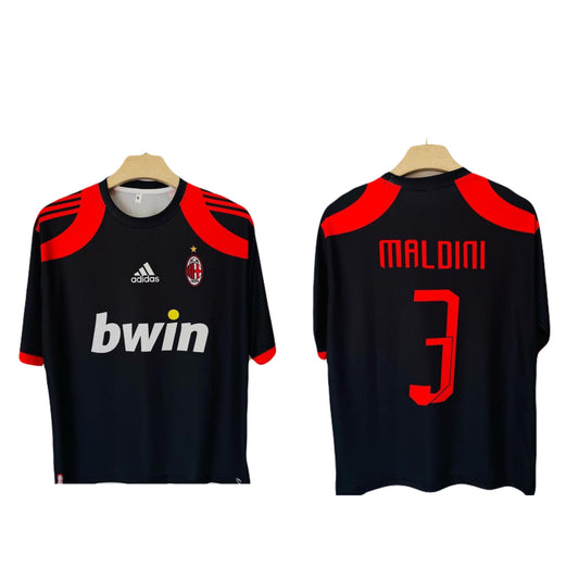 Acmilan third kit 2007/08 maldini five sleeve - ms retro store