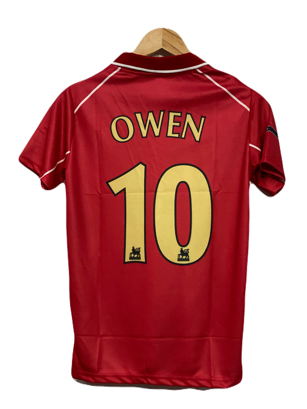 Liverpool 2000-01 Home kit owen Half sleeve - Ms Retro Store