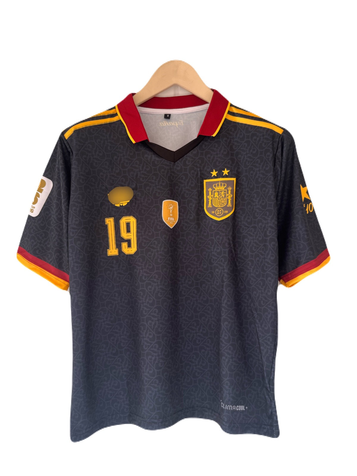 Yamal Spain 2star Five sleeve collar Jersey Embroidery - P2632