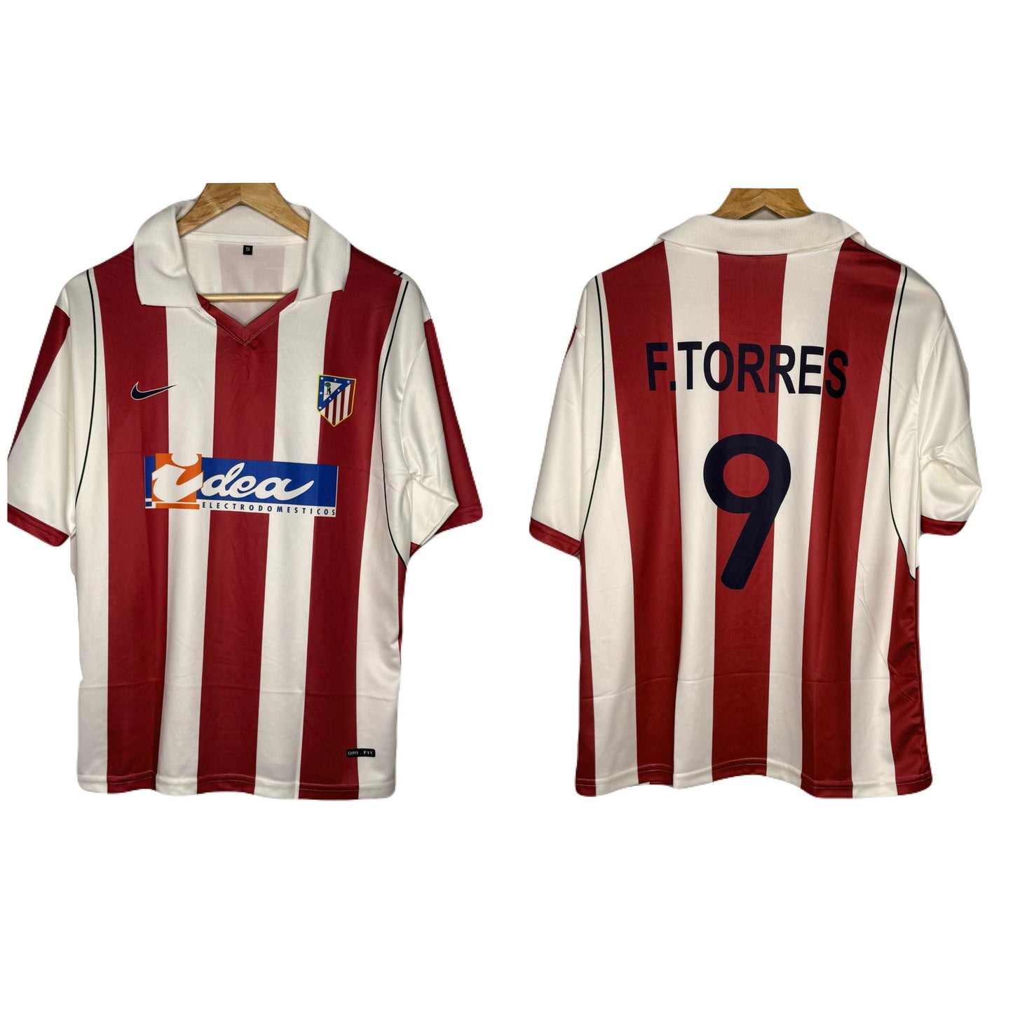 Atletico Madrid 2001-02 Home Kit F.Torres Five Sleeve - Ms Retro Store