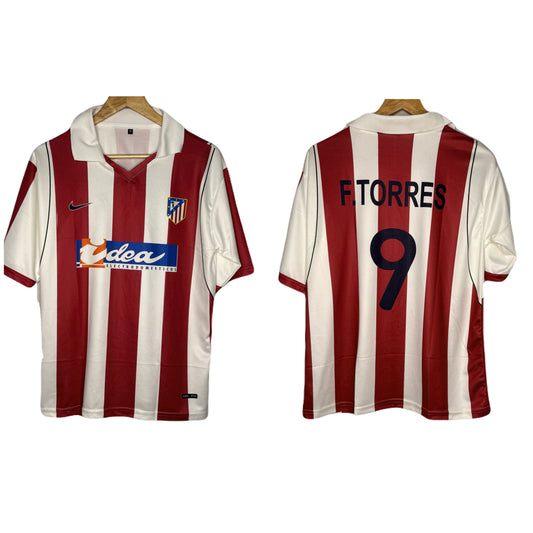Atletico Madrid 2001-02 Home Kit F.Torres Five Sleeve - Ms Retro Store