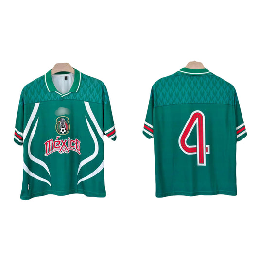 MEXICO SPECIAL EDITION FIVE SLEEVE COLLAR SUBLIMATION JERSEY - Ms retro store