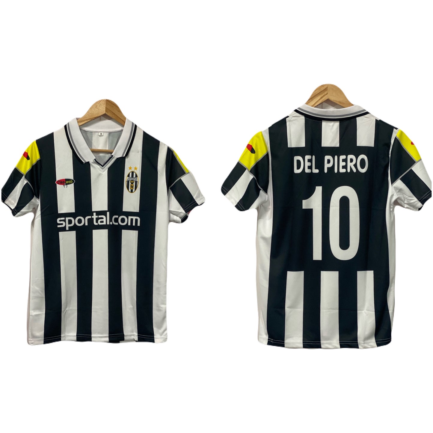 Juventus 2000-01 Home kit Del Piero Half sleeve - Ms Retro store