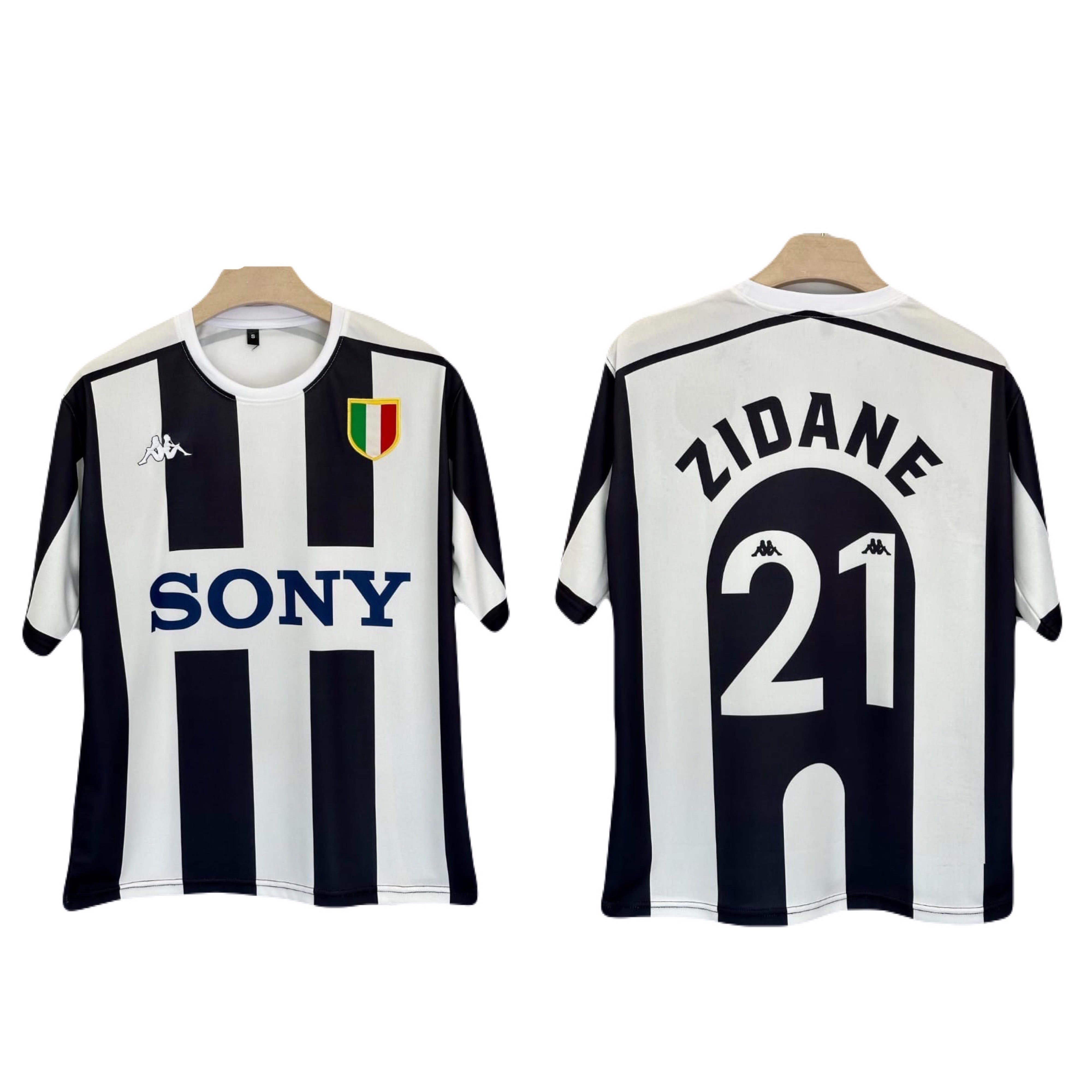 Juventus 1995-96 Home kit Zidane Embroidery Five sleeve P1113 - Ms
