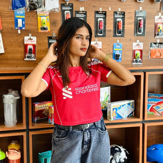 Crop top round neck jersey Liverpool Wirtz Home P980 - Ms Retro Store