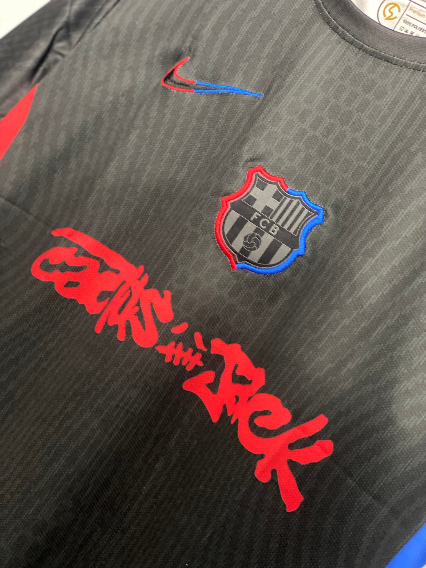 Barcelona x travis scott jersey yamal 19  away - ms retro store