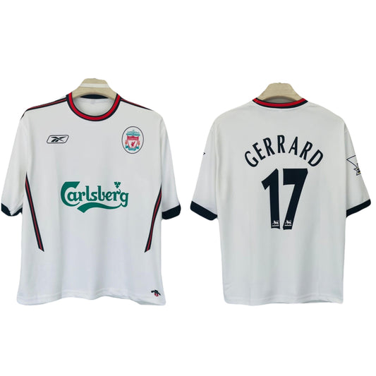 Liverpool 2003/04 AWAY Gerrard 17 Five sleeve jersey - ms retro store