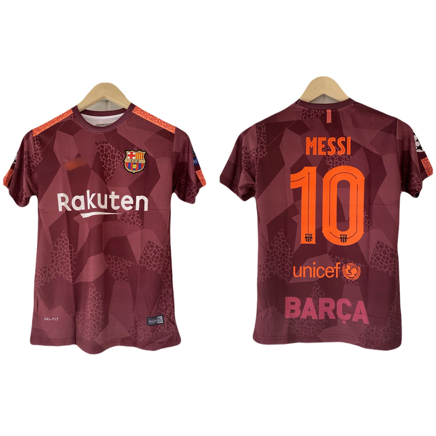 Messi Barcelona Third kit2017 Half Sleeve embroidery jersey - P2079
