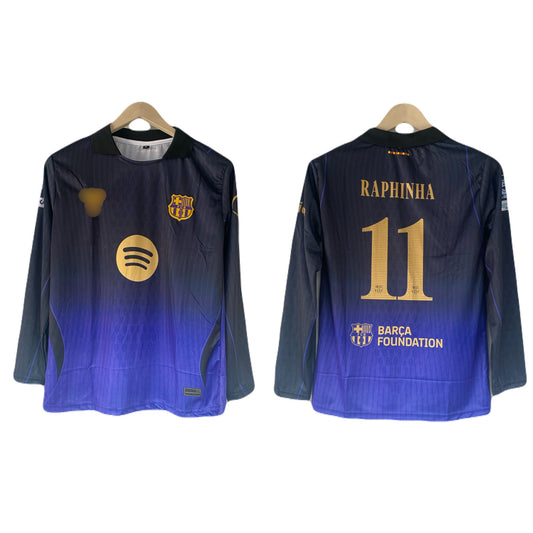 Raphinha Barcelona 2026-27 Away kit full sleeve embroidery - P2597