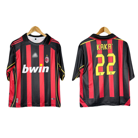 Ac Milan 2006-07 Home Kit Kaka Five sleeve P939 - Ms Retro Store