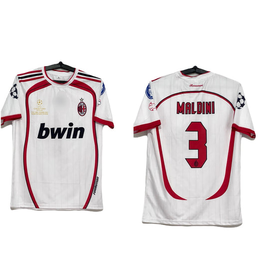 Acmilan 2007 ucl final edition MALDINI halfsleeve round neck- p903 ms retro store