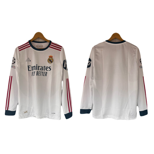 Real madrid new seasons home kit plain back full sleeve embroidery -P2291