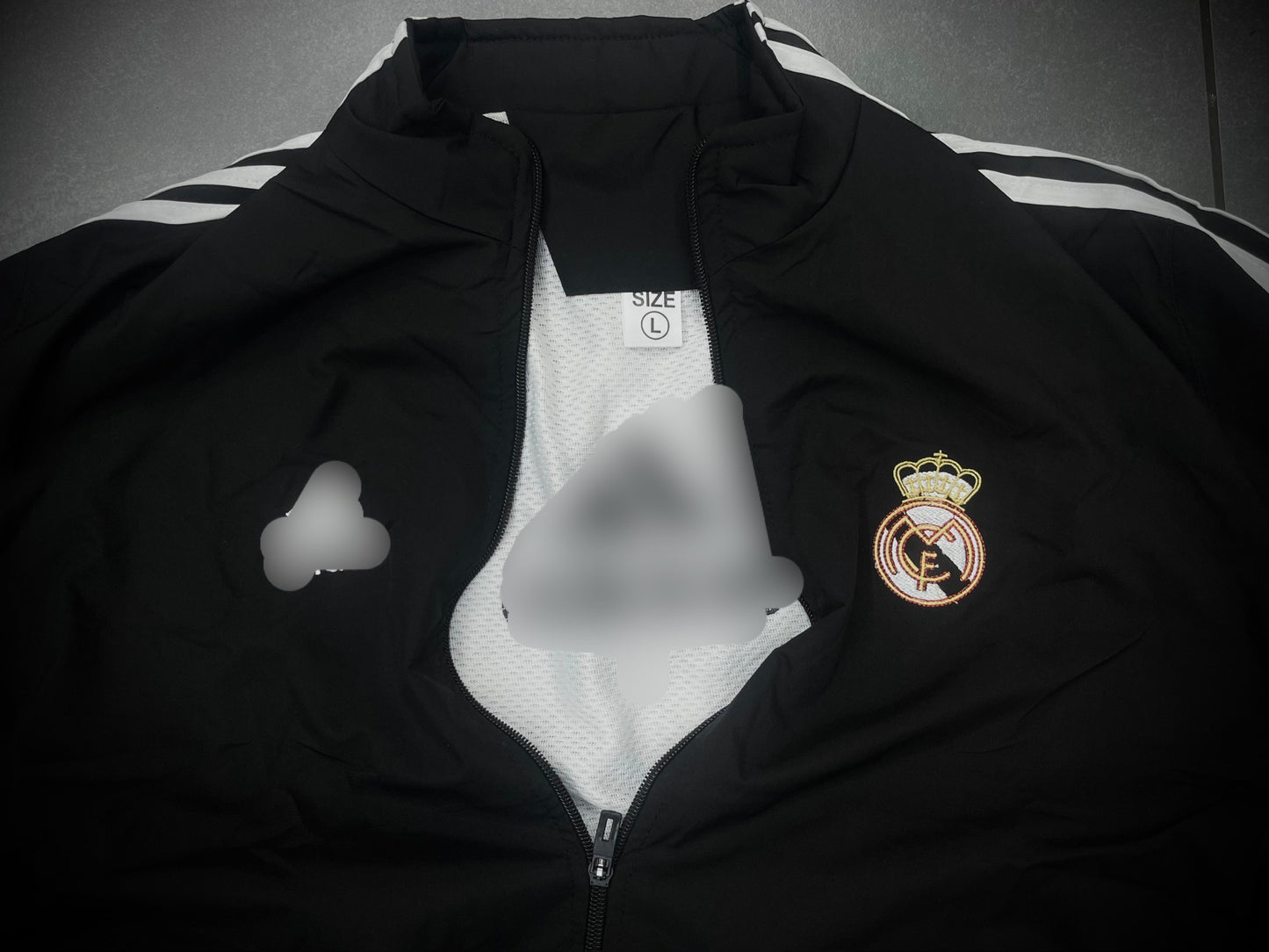 Real Madrid adidas track jacket full sleeve zip type - P1573 Ms retro store