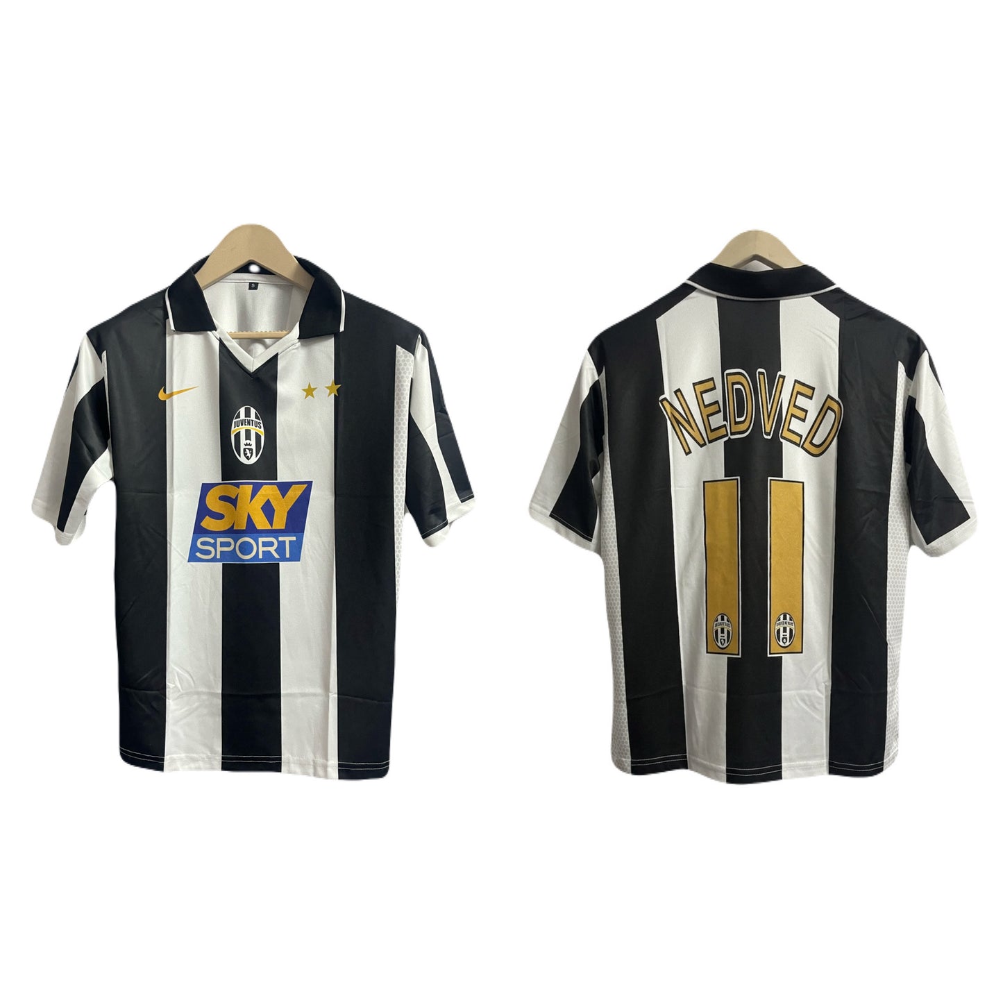 Juventus nedved Five sleeve Collar sublimation -  Ms Retro Store