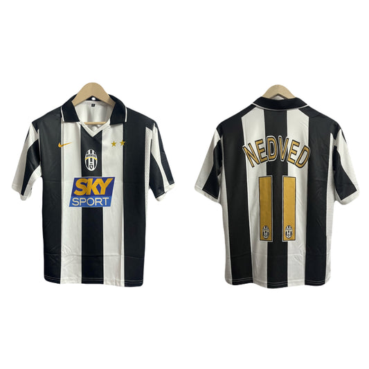 Juventus nedved Five sleeve Collar sublimation -  Ms Retro Store