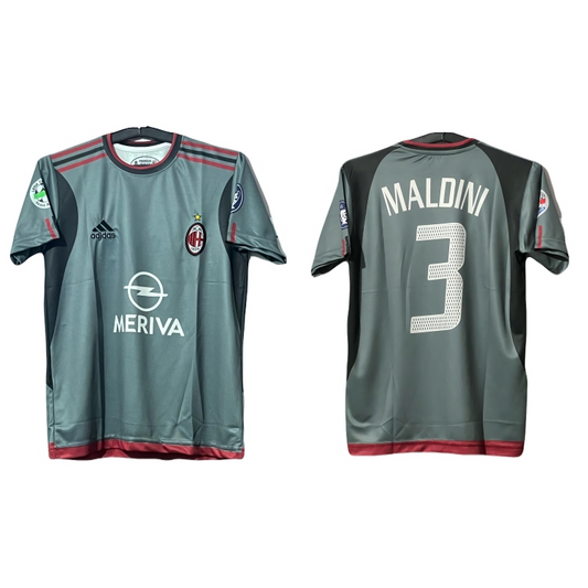 Best Retro jersey Acmilan 2003/04 Away kit Maldini 3 - Ms retro store