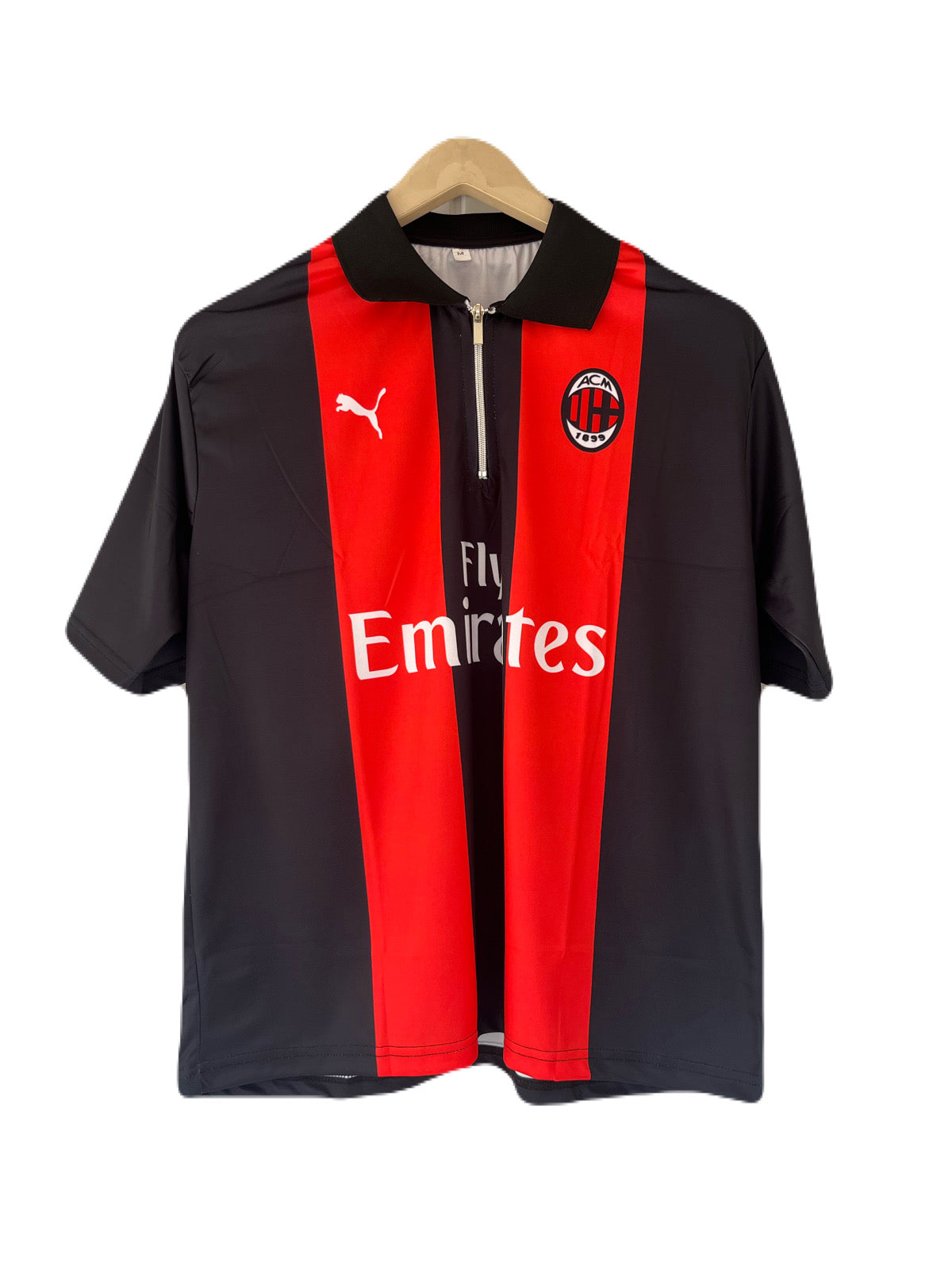Ac milan special edition Five Sleeve zip collar Sublimation Jersey - Ms Retro Store