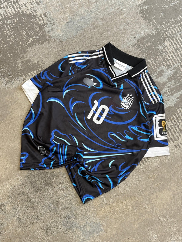 Messi Argentina 2026 Away World Cup  Premium Quality Collar Five Sleeve Sublimation  - P1993