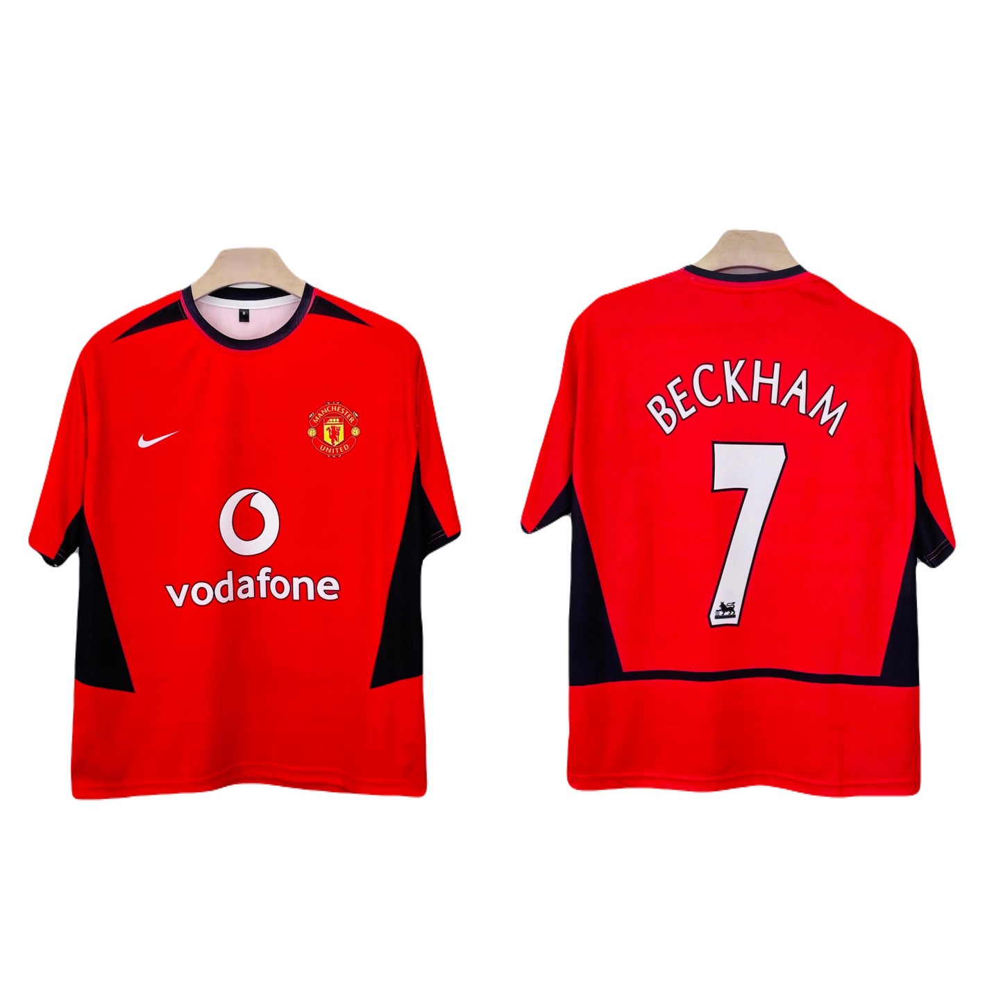 Manchester United 2002-2004 beckham Five sleeve Roundneck Sublimation -  P1437 Ms Retro Store