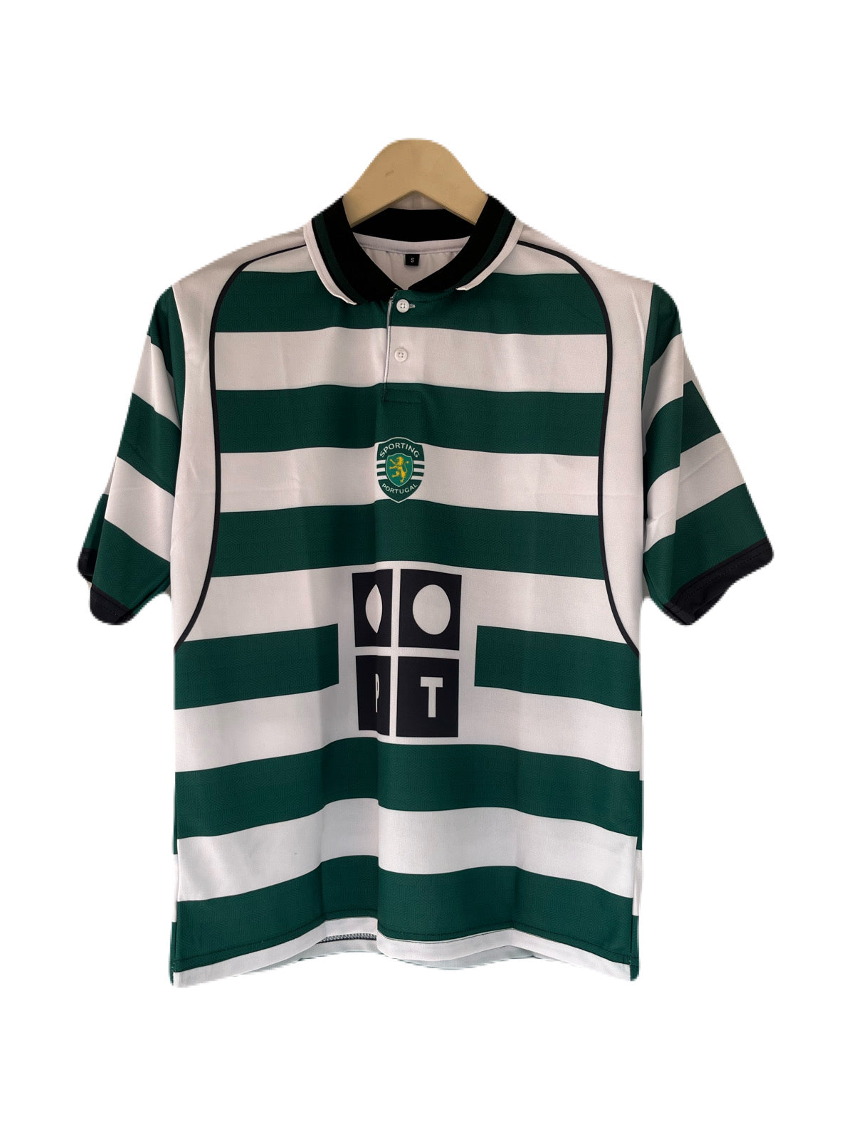 Sporting 2002-2003 Ronaldo Collar Five Sleeve Sublimation - Ms Retro Store