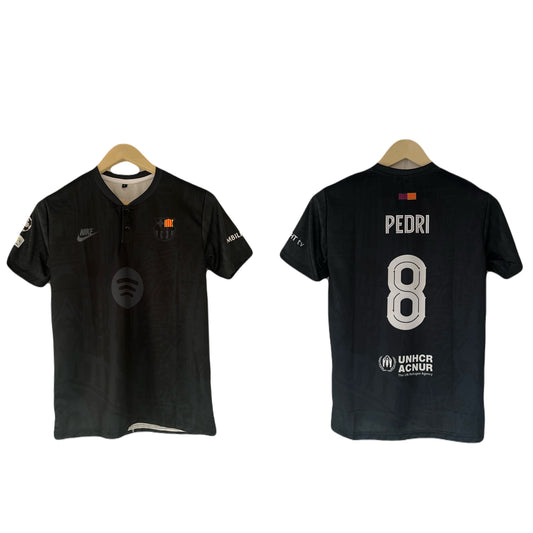 Barcelona 2024-2025 Away Kit Special Edition Pedri Half Sleeve Sublimation -  Ms Retro Store