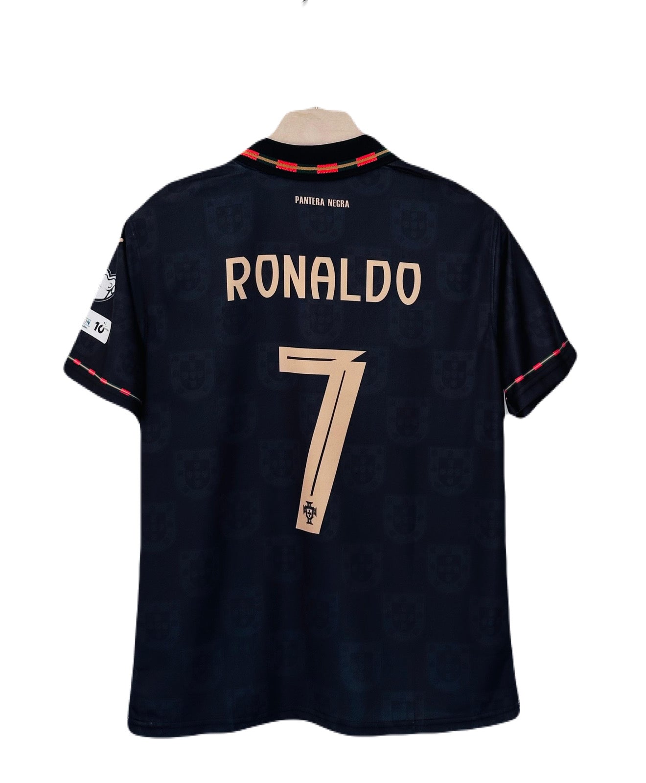 Portugal 2026 Special Black ‘Panter’ Edition Kit Ronaldo Half sleeve embroidery - Ms Retro Store
