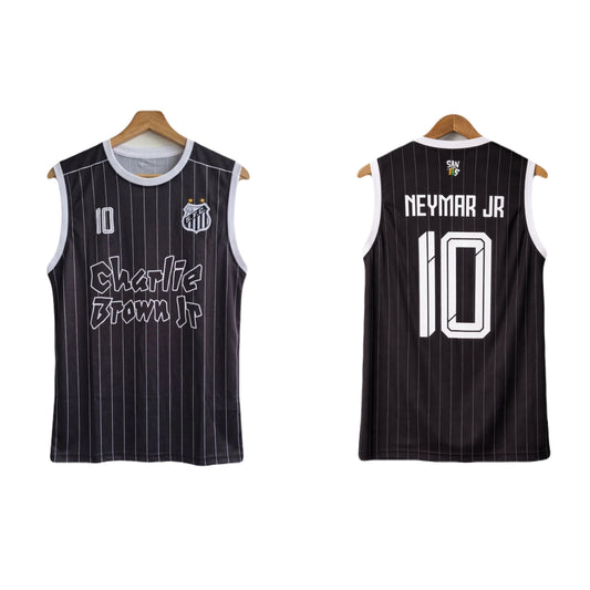 Santos × charlie edition neymar sleevless bibs embroidery -  ms retro store