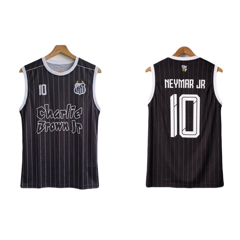 Santos × charlie edition neymar sleevless bibs embroidery -  P1516 ms retro store