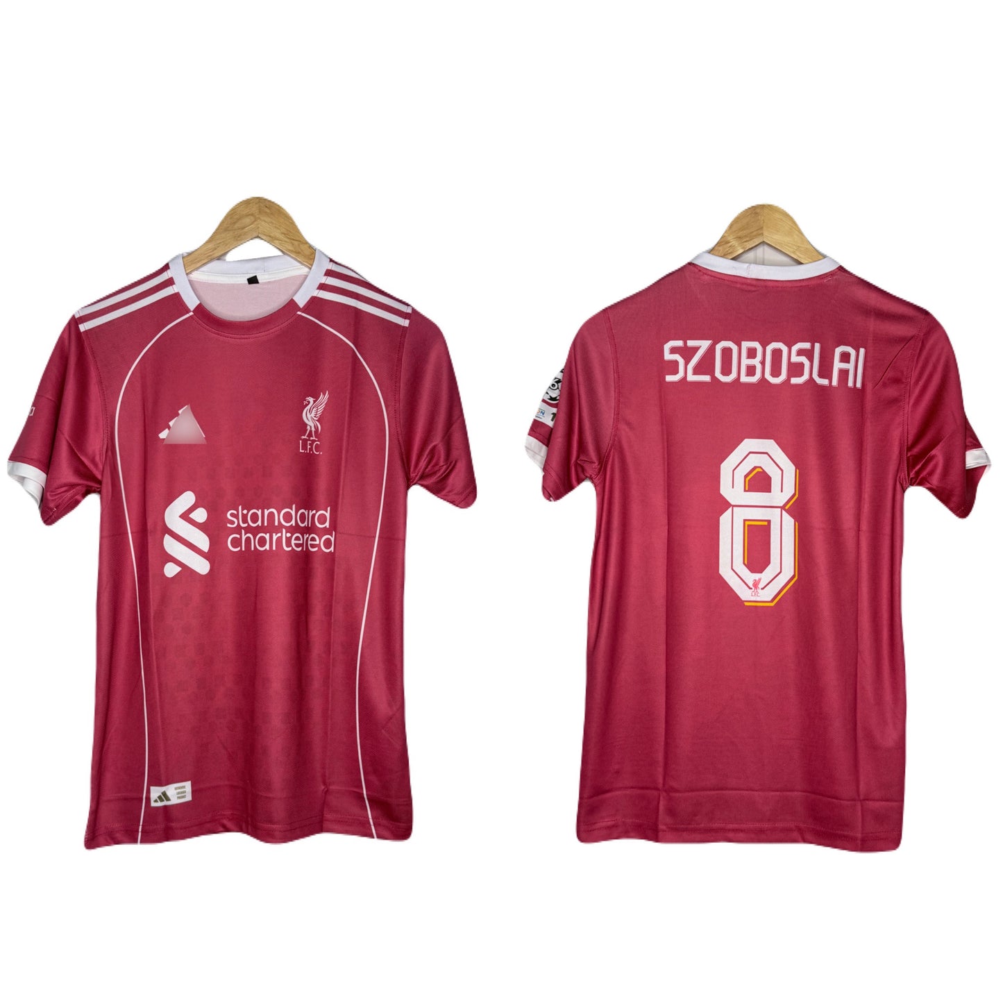 Liverpool Fc 2025-26 Home kit Szoboslai Half Sleeve - P1042  Ms Retro Store