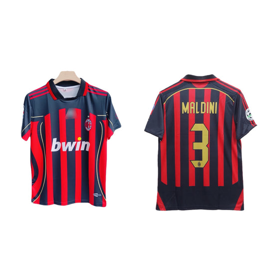 Ac milan 2006/07 home jersey Collar  maldini type - p802 - ms retro store