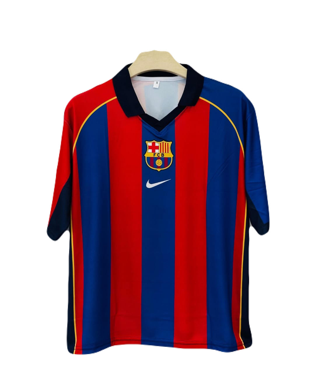 Barcelona 2001-02 Home kit dani Fivesleeve P153 -Ms Retro Store
