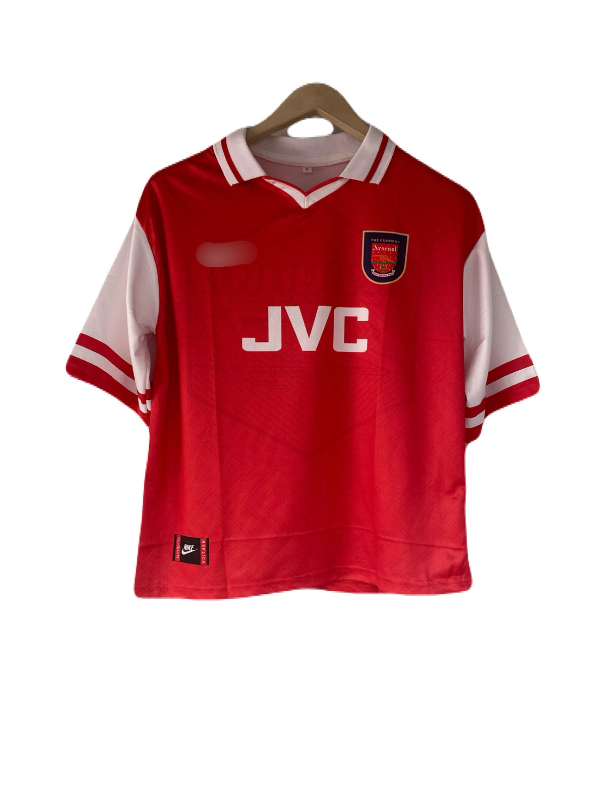 Bergkamp Arsenal Five  sleeve collar sublimation jersey - P2301