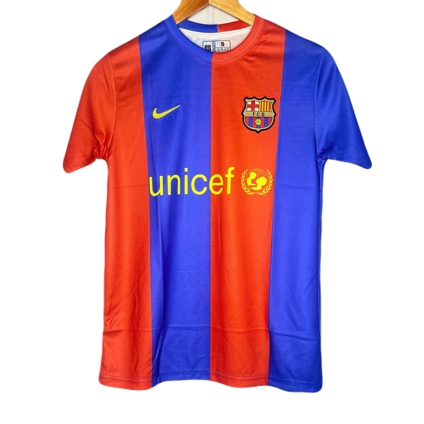 Barcelona 2006-07 Home Kit Ronaldinho Half Sleeve P1237 - Ms Retro Store