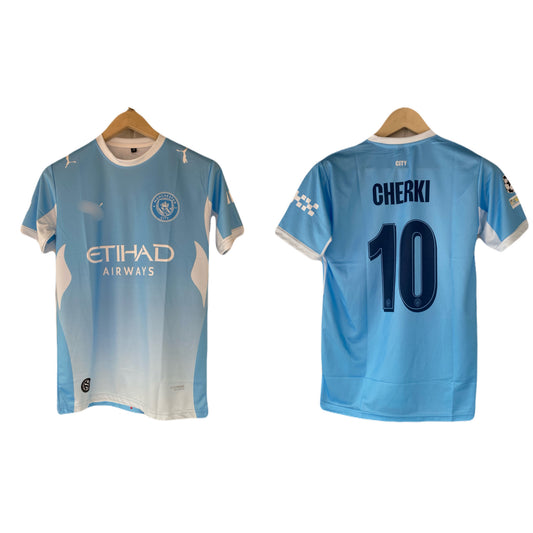 Cherki Manchester City 2026/27 home kit Half Sleeve sublimation jersey - P2143