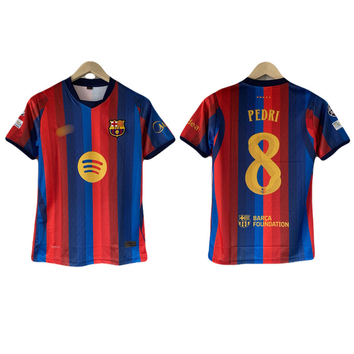 Pedri Barcelona 2026-27 Home kit embroidery half sleeve - P2551