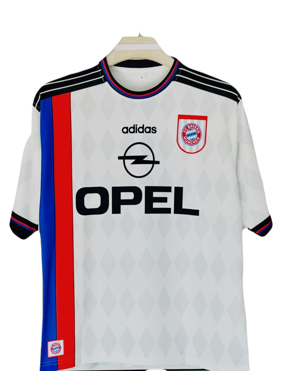 Bayern 1996/98 away Retro five sleeve - Ms retro store