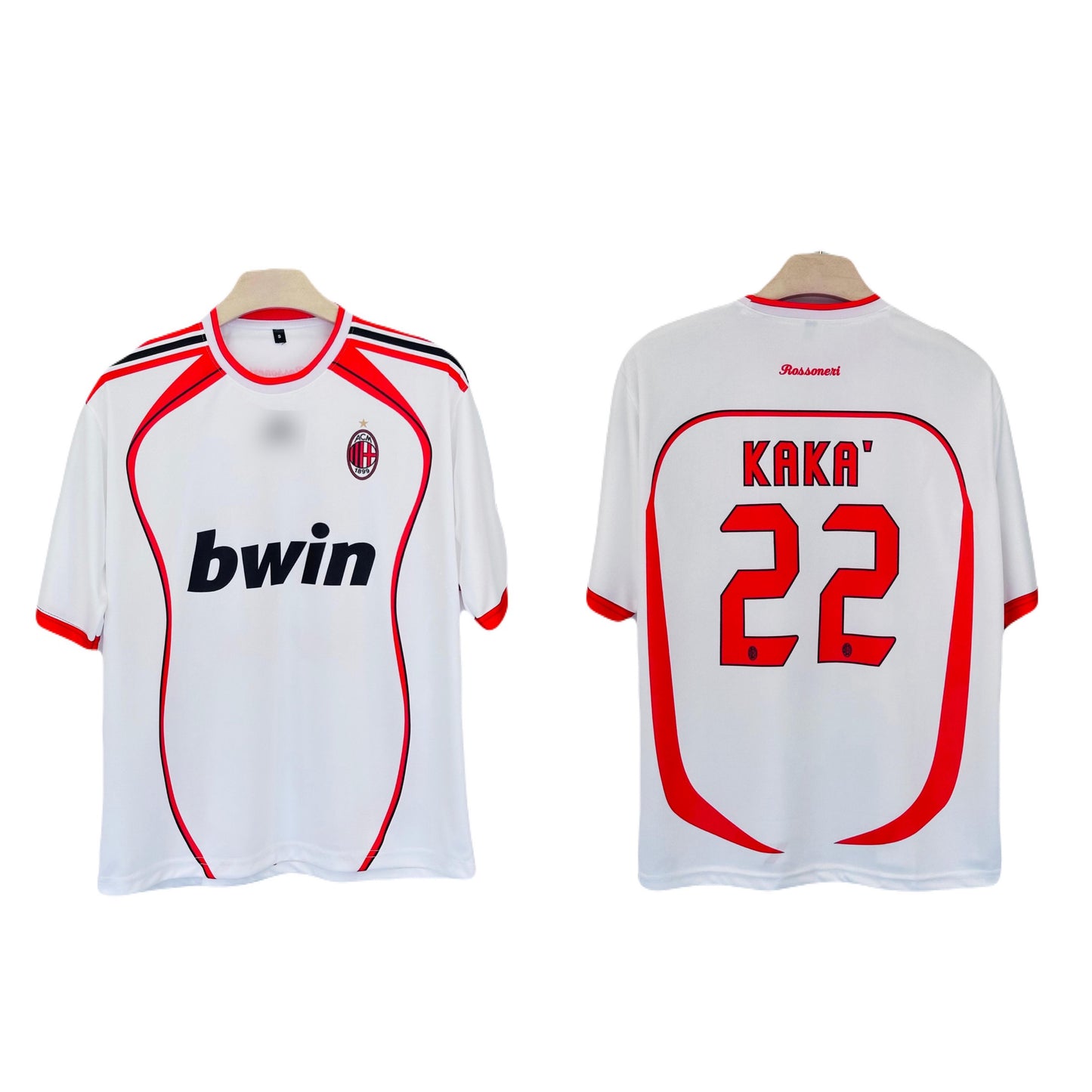 Ac Milan 2006-07 Away Kit Kaka Five Sleeve - Ms Retro Store