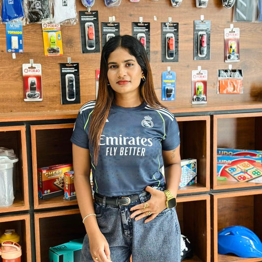 Crop top round neck jersey  Real Madrid Bellingham - P981 Ms Retro Store