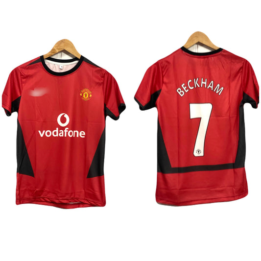 Best retro united beckham 7 home jersey Half sleeve  - ms retro store