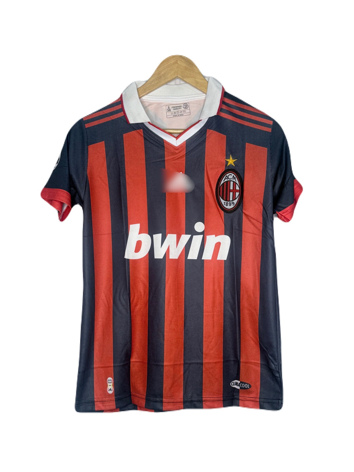 Ac Milan 2008 Home Kit Ronaldinho Half Sleeve - P450 Ms Retro Store