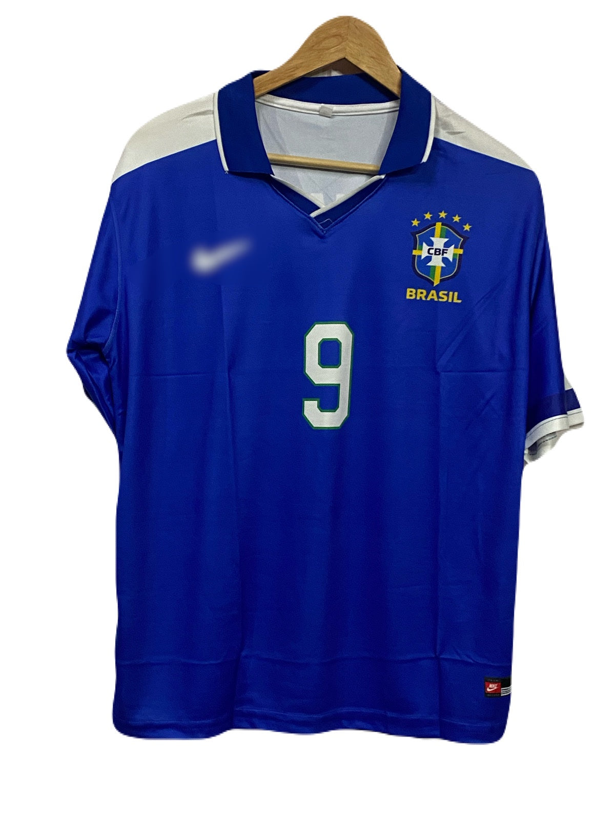 Brazil 1997-98 Away kit  Ronaldo Five sleeve - Ms Retro Store