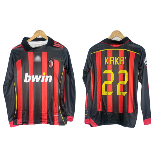 Ac Milan 2006-07 Home Kit Kaka Full Sleeve - P301 Ms Retro Store