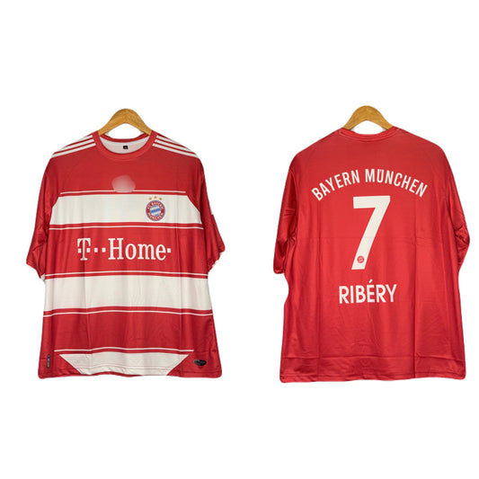 Bayern Munich 2007-08 Home Kit Ribery Five Sleeve - P1068  Ms Retro Store