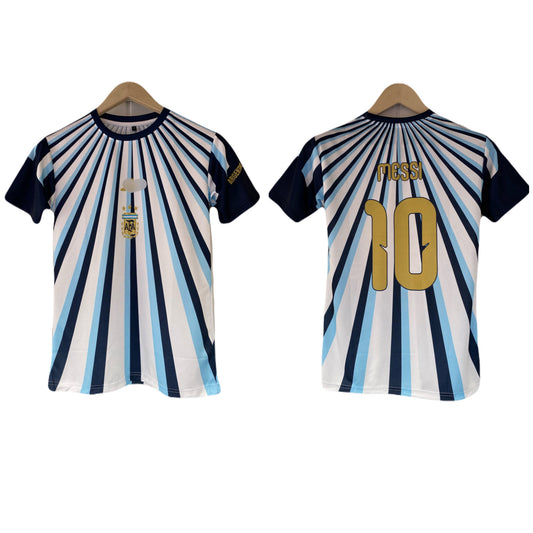Messi Argentina World cup Pre match Half sleeve sublimation - P2196