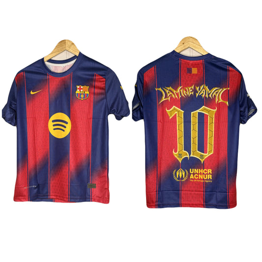 Fc Barcelona 2025-26 Home Kit Yamal Special Version  Half Sleeve - Ms Retro Store