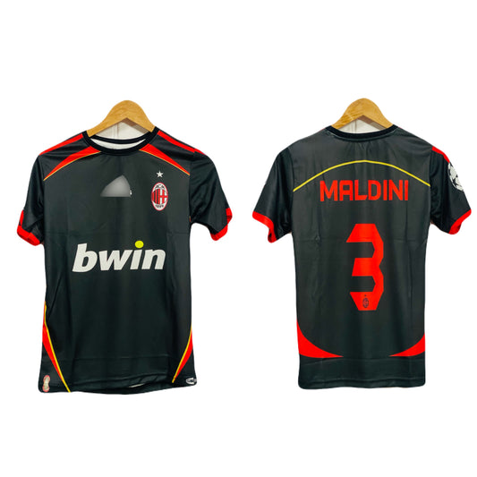 Best retro jersey Acmilan 2007 third kit Maldini 3 Half sleeve  - ms retro store
