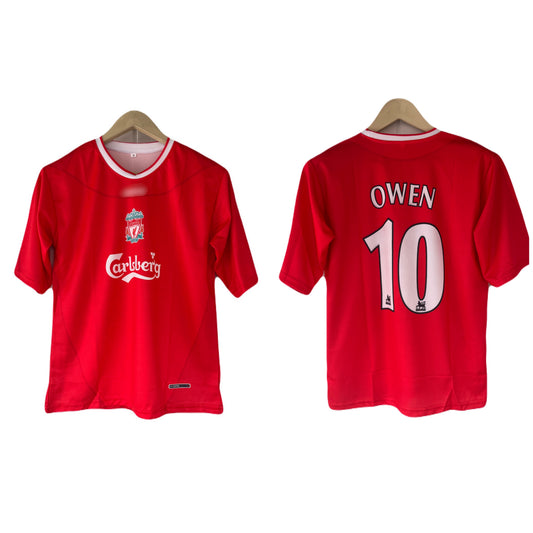 Owen Liverpool 1998 Home Fivesleeve jersey - P1733