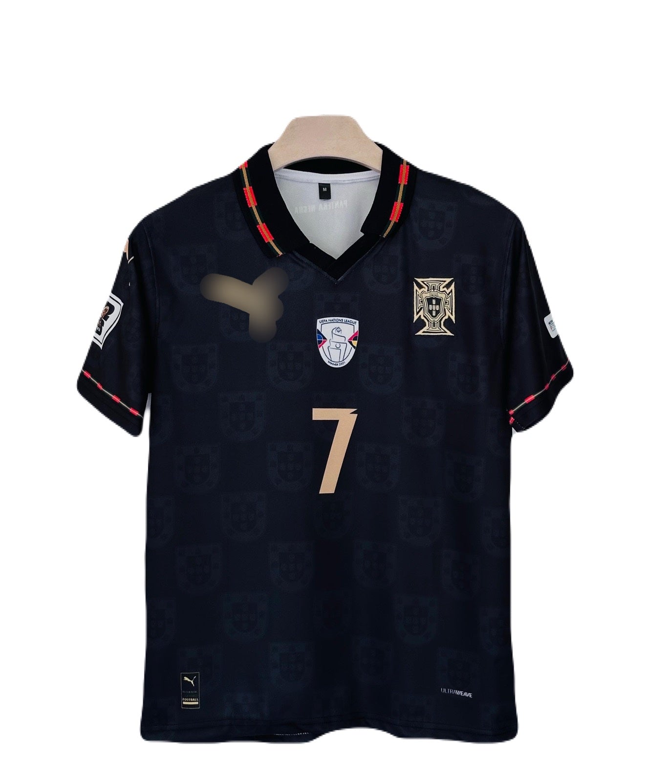 Portugal 2026 Special Black ‘Panter’ Edition Kit Ronaldo Half sleeve embroidery - Ms Retro Store