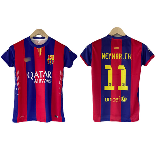 Neymar Barcelona 2014/15 home Kit Half Sleeve sublimation - P2159